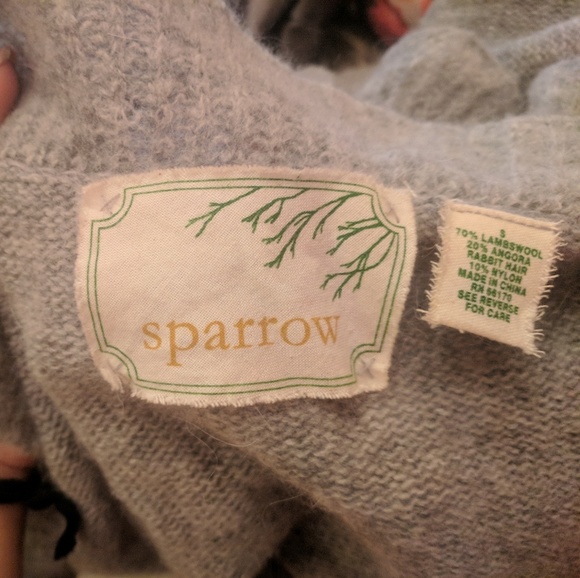 Adorable Athropologie Ruffle Lambs Wool Cardigan - Picture 3 of 7